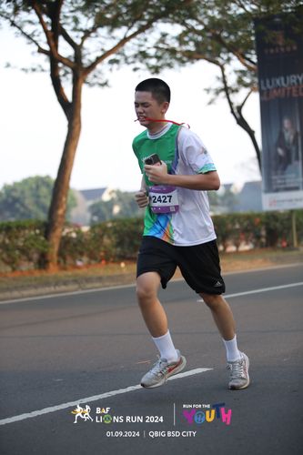 Race photo from BAF LIONS RUN 2024