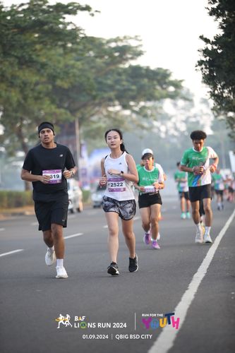 Race photo from BAF LIONS RUN 2024