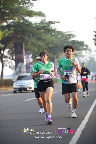 Race photo from BAF LIONS RUN 2024