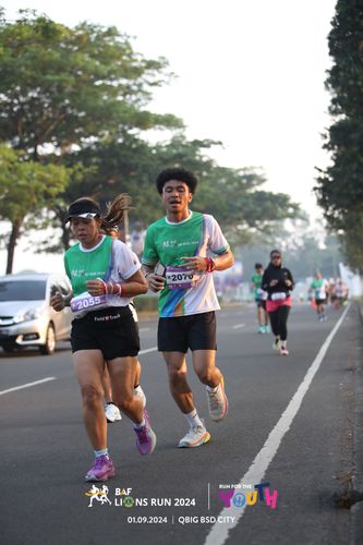Race photo from BAF LIONS RUN 2024