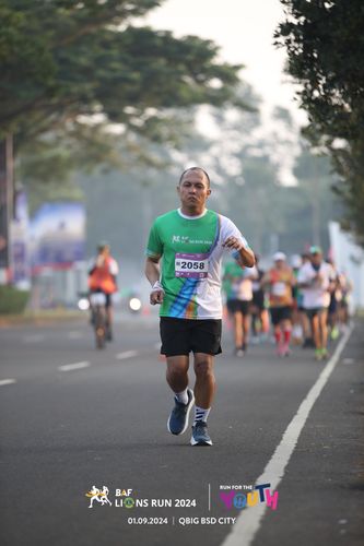 Race photo from BAF LIONS RUN 2024