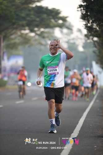Race photo from BAF LIONS RUN 2024