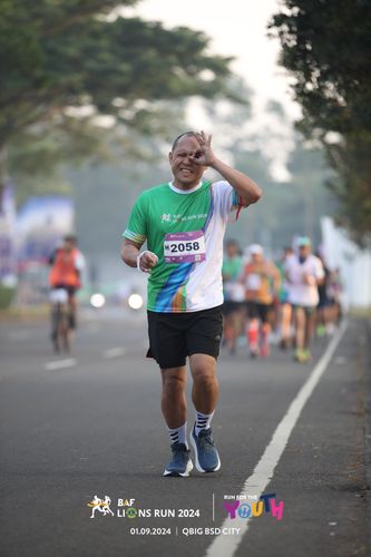 Race photo from BAF LIONS RUN 2024