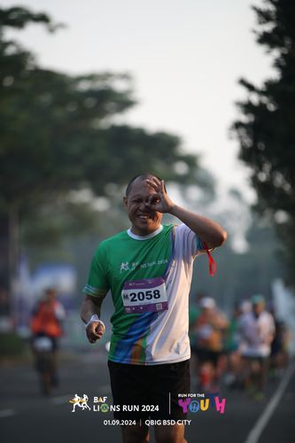 Race photo from BAF LIONS RUN 2024