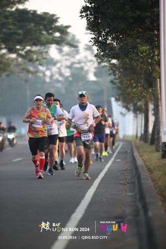 Race photo from BAF LIONS RUN 2024