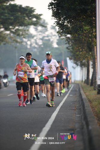 Race photo from BAF LIONS RUN 2024