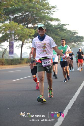Race photo from BAF LIONS RUN 2024
