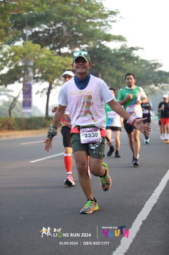 Race photo from BAF LIONS RUN 2024