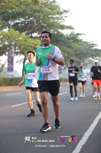 Race photo from BAF LIONS RUN 2024