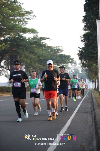 Race photo from BAF LIONS RUN 2024