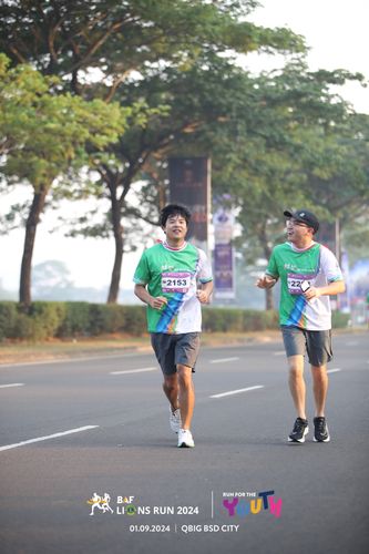 Race photo from BAF LIONS RUN 2024