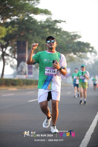 Race photo from BAF LIONS RUN 2024