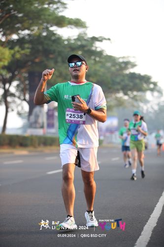 Race photo from BAF LIONS RUN 2024
