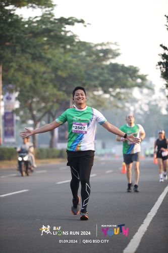 Race photo from BAF LIONS RUN 2024
