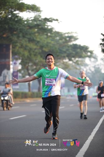 Race photo from BAF LIONS RUN 2024