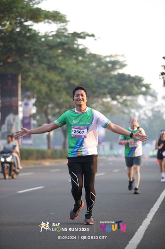 Race photo from BAF LIONS RUN 2024