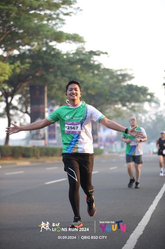 Race photo from BAF LIONS RUN 2024