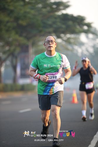 Race photo from BAF LIONS RUN 2024