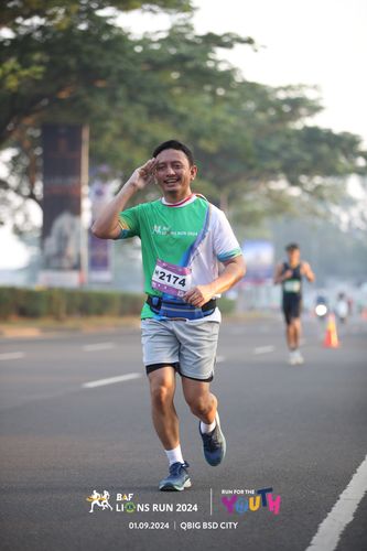 Race photo from BAF LIONS RUN 2024