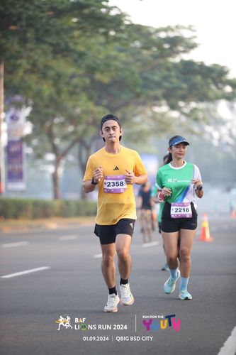 Race photo from BAF LIONS RUN 2024