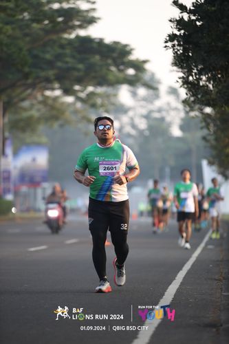 Race photo from BAF LIONS RUN 2024