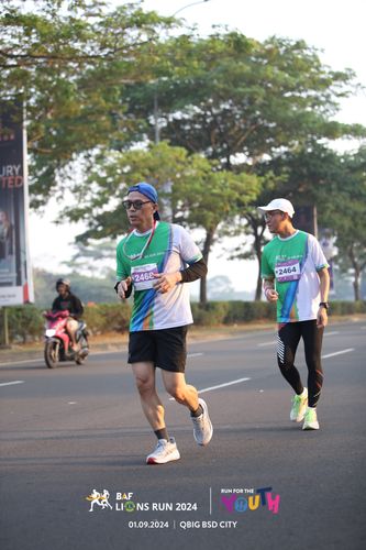 Race photo from BAF LIONS RUN 2024