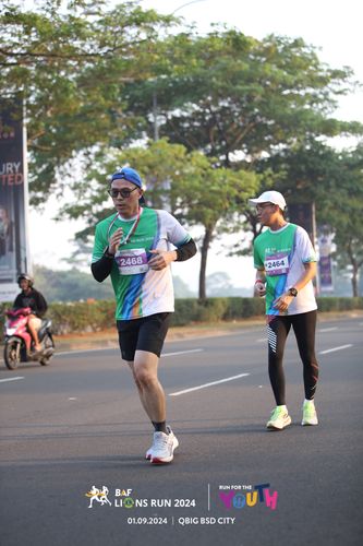 Race photo from BAF LIONS RUN 2024