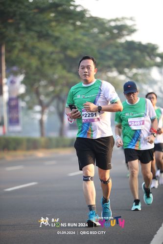 Race photo from BAF LIONS RUN 2024