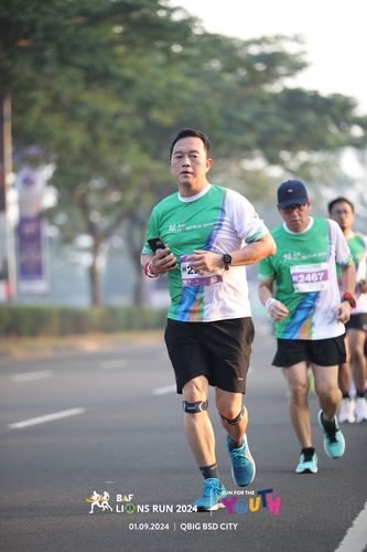 Race photo from BAF LIONS RUN 2024