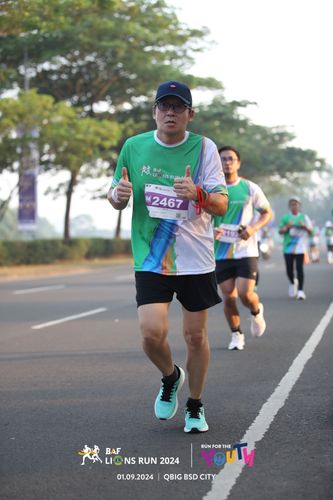 Race photo from BAF LIONS RUN 2024