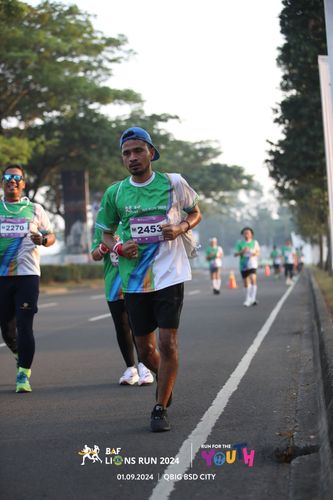 Race photo from BAF LIONS RUN 2024