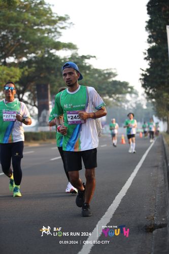 Race photo from BAF LIONS RUN 2024