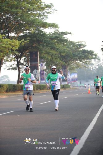 Race photo from BAF LIONS RUN 2024