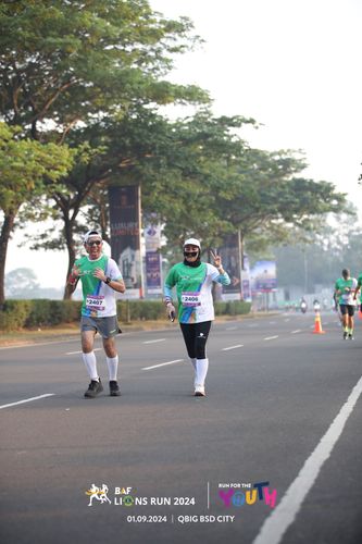 Race photo from BAF LIONS RUN 2024