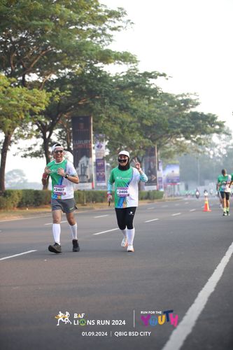 Race photo from BAF LIONS RUN 2024
