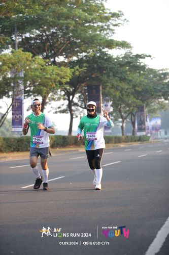Race photo from BAF LIONS RUN 2024