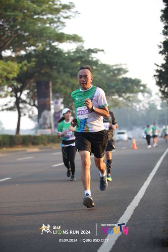 Race photo from BAF LIONS RUN 2024