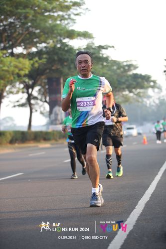 Race photo from BAF LIONS RUN 2024
