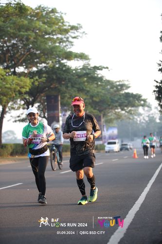 Race photo from BAF LIONS RUN 2024