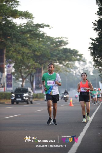 Race photo from BAF LIONS RUN 2024