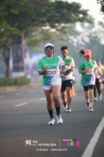 Race photo from BAF LIONS RUN 2024
