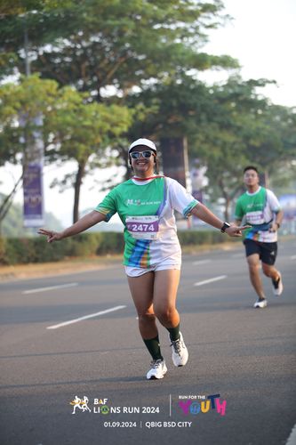 Race photo from BAF LIONS RUN 2024