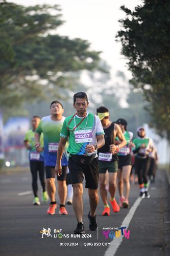 Race photo from BAF LIONS RUN 2024
