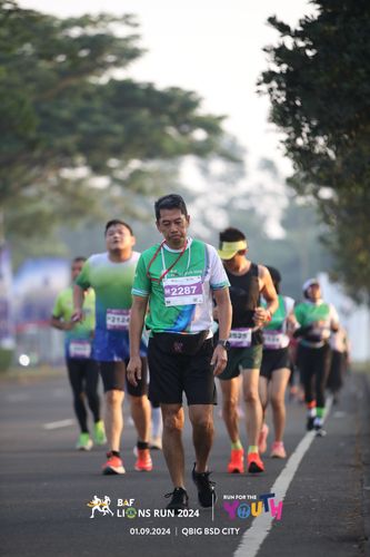 Race photo from BAF LIONS RUN 2024