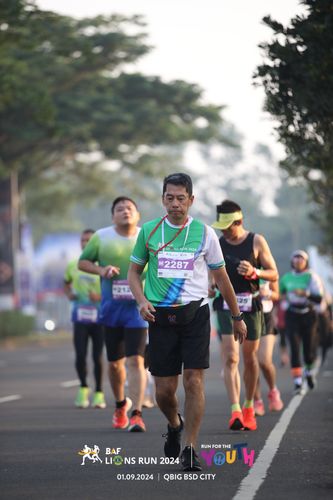 Race photo from BAF LIONS RUN 2024