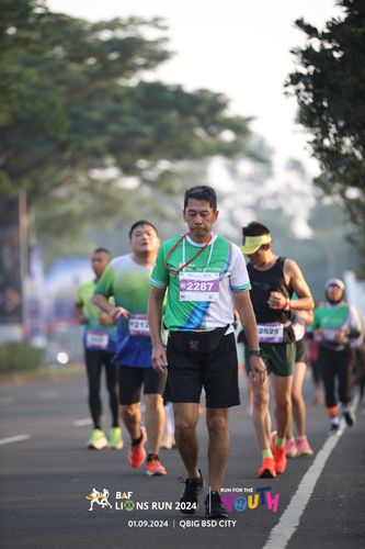 Race photo from BAF LIONS RUN 2024