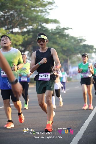 Race photo from BAF LIONS RUN 2024