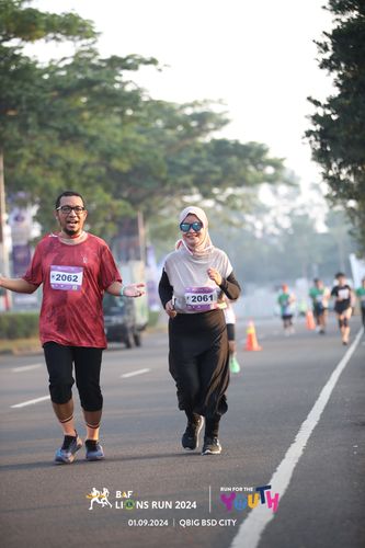 Race photo from BAF LIONS RUN 2024