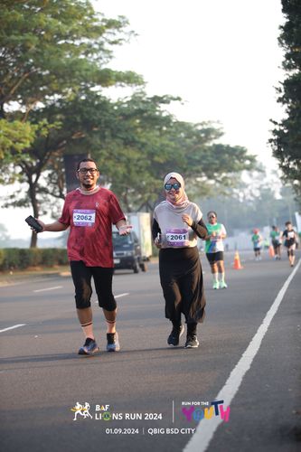 Race photo from BAF LIONS RUN 2024
