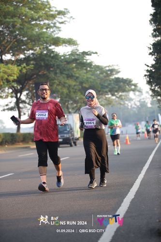 Race photo from BAF LIONS RUN 2024